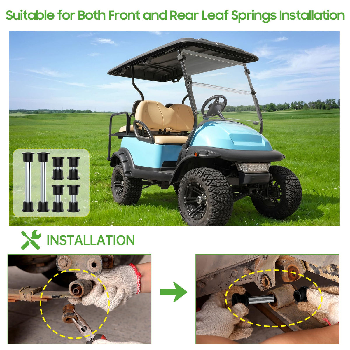 10L0L Urethane bushing detail highlighting vibration damping.