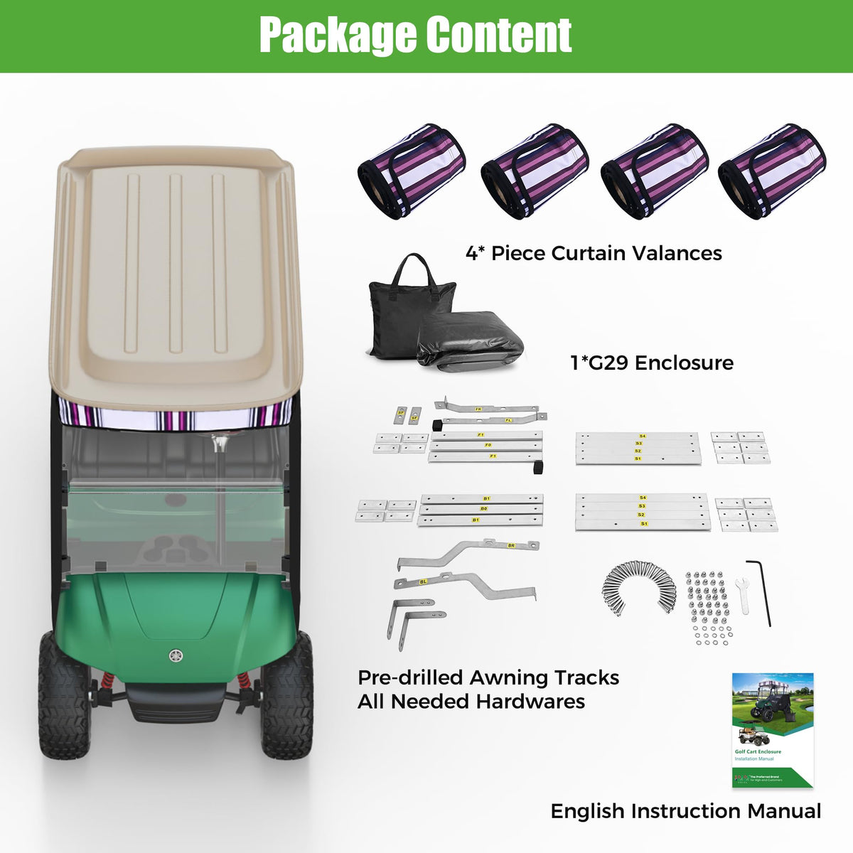 10L0L UV-protected fabric resisting sun fade on enclosure