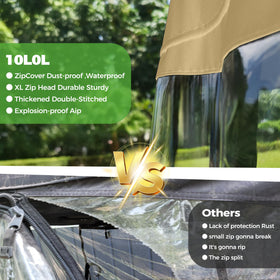 4-point Velcro doors on the 10L0L enclosure secure against wind and movement