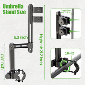 10L0L upgraded aluminum base delivers wind resistance for outdoor use.