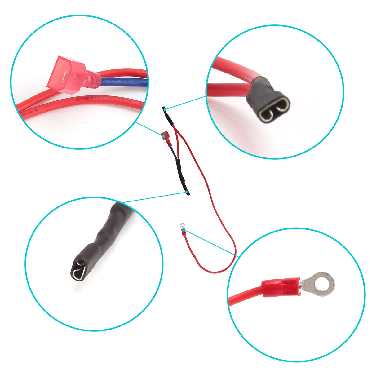 10L0L voltage suppressor cable assembly for Club Car protection