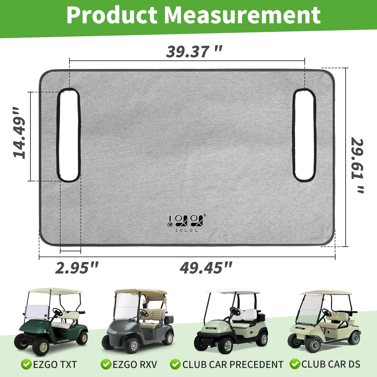 10L0L machine-washable seat cover resists shrinking and keeps flat.