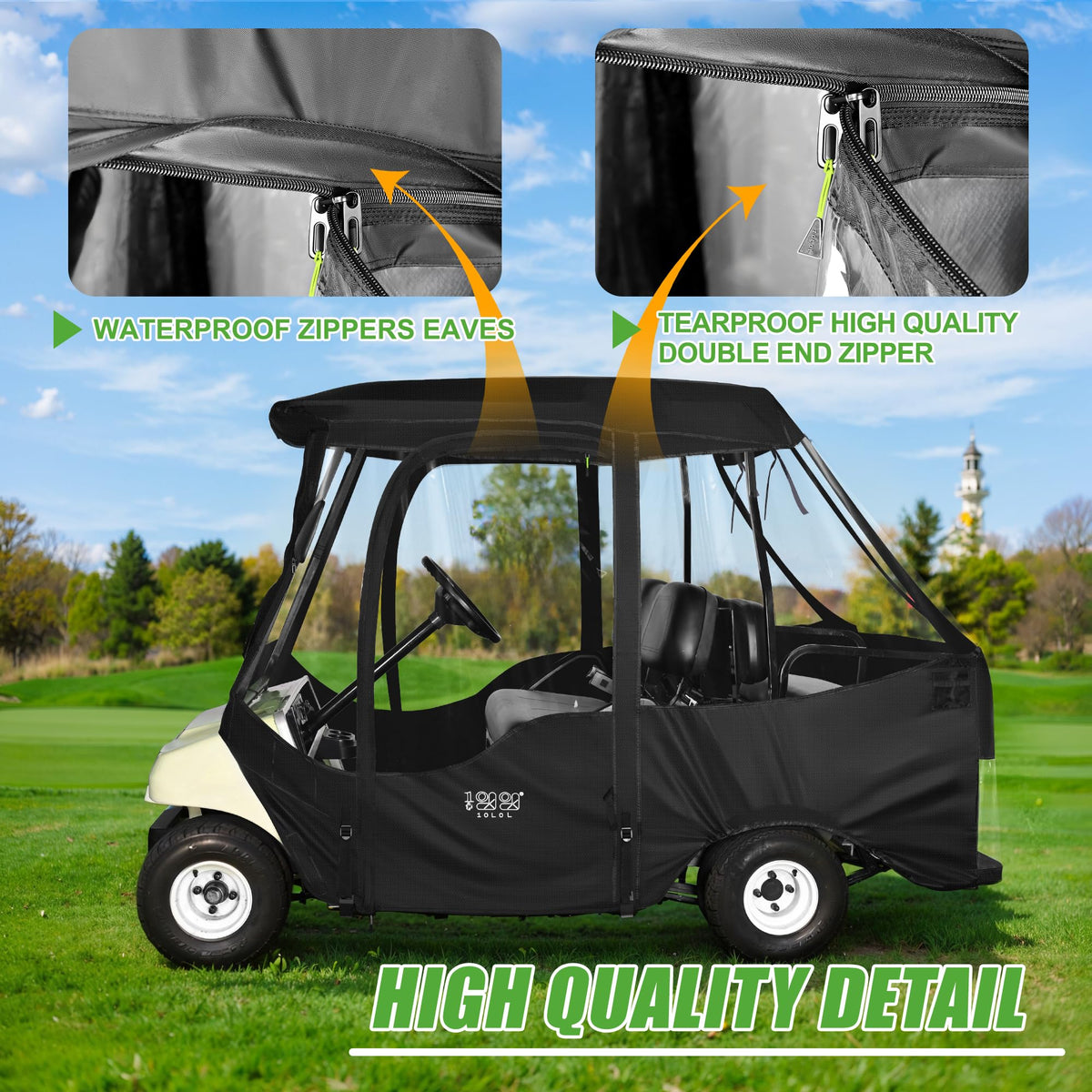 10L0L clear PVC windows maintain good visibility in rain or shine