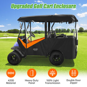 10L0L waterproof 600D fabric shields EZGO and Club Car carts year-round