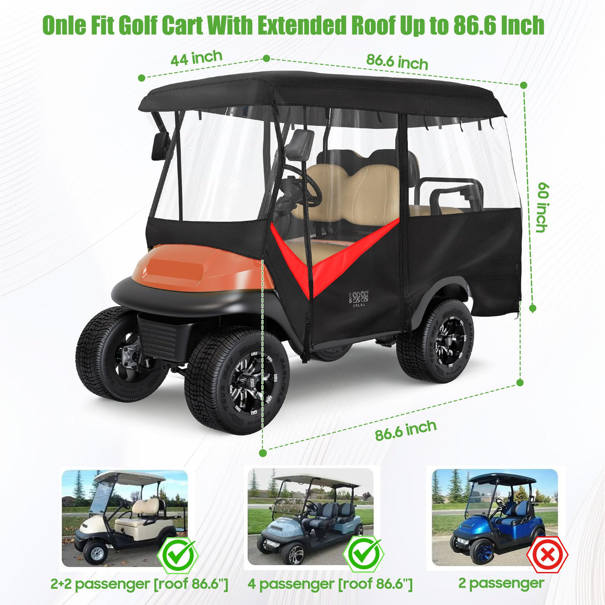 10L0L waterproof 600D rain cover keeps belongings dry in wet weather.