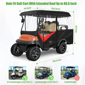10L0L waterproof 600D rain cover keeps belongings dry in wet weather.