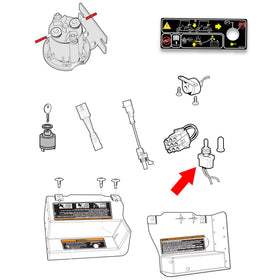 10L0L Waterproof butt splice assembly protects electrical joints during towing.