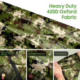 10L0L golf cart cover side view demonstrates versatile compatibility with major brands.