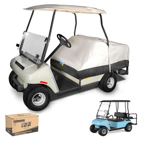 10L0L waterproof golf cart seat cover for 2+2 seats offers precise fit and all-weather protection.