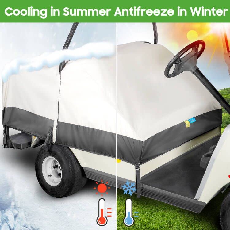 10L0L seat cover with stain-resistant surface that wipes clean after mud or sap.
