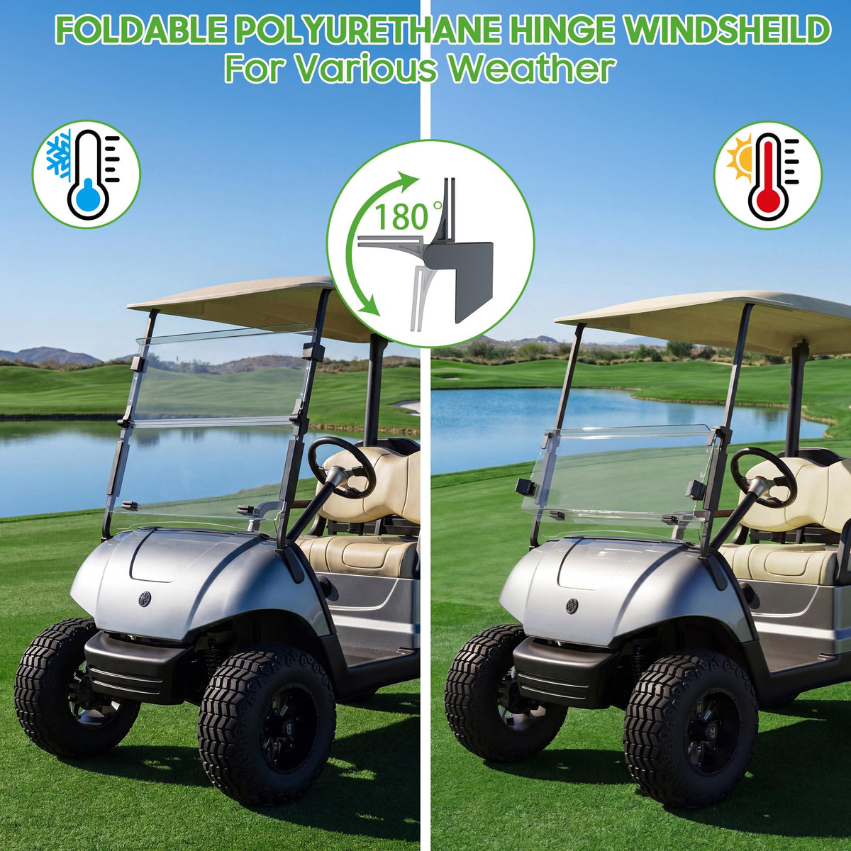 10L0L weather protection windshield for Yamaha Drive G29