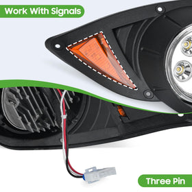 10L0L weather-ready headlight housing resists impact for year-round use