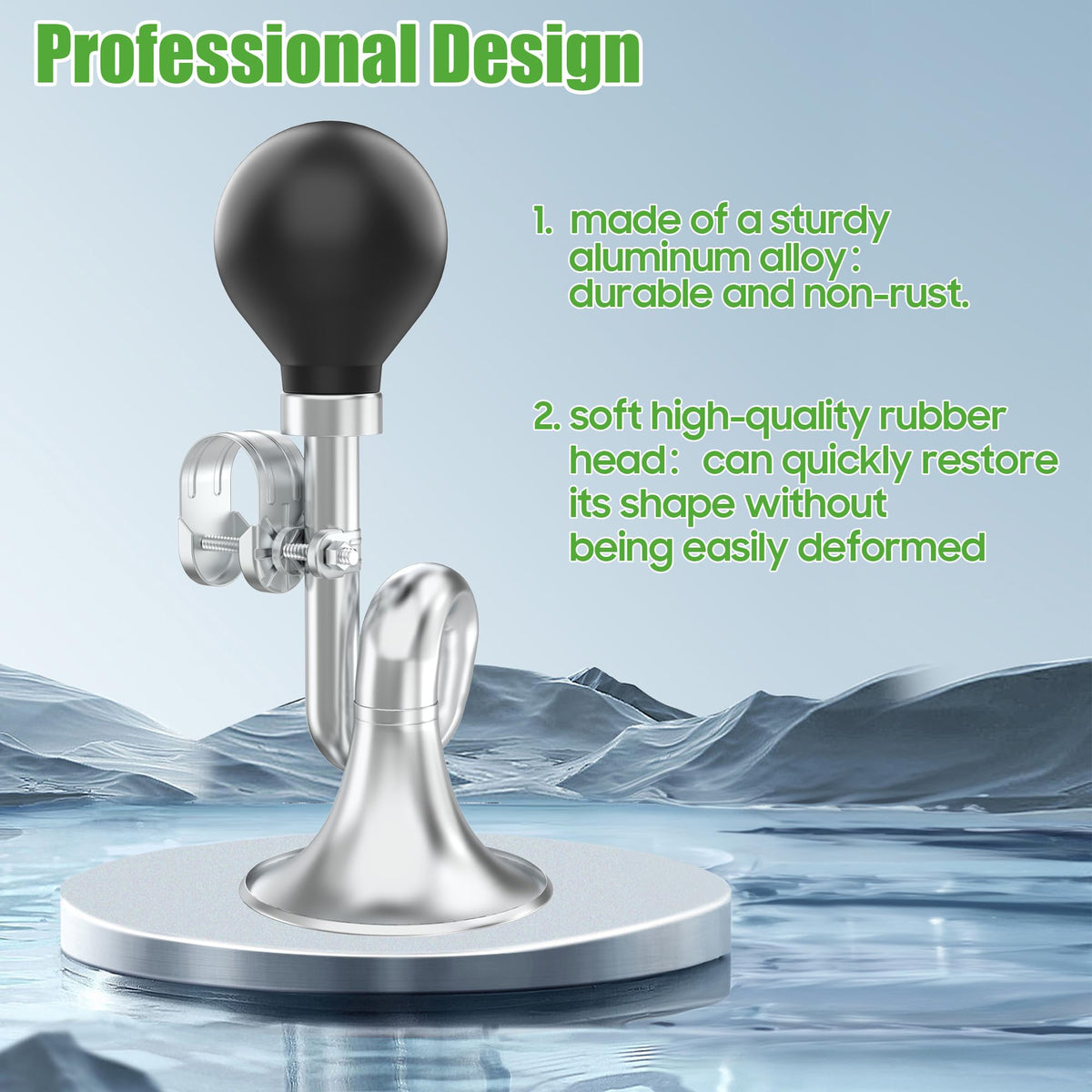 10L0L weatherproof horn resists rust for outdoor use on boats or RVs.