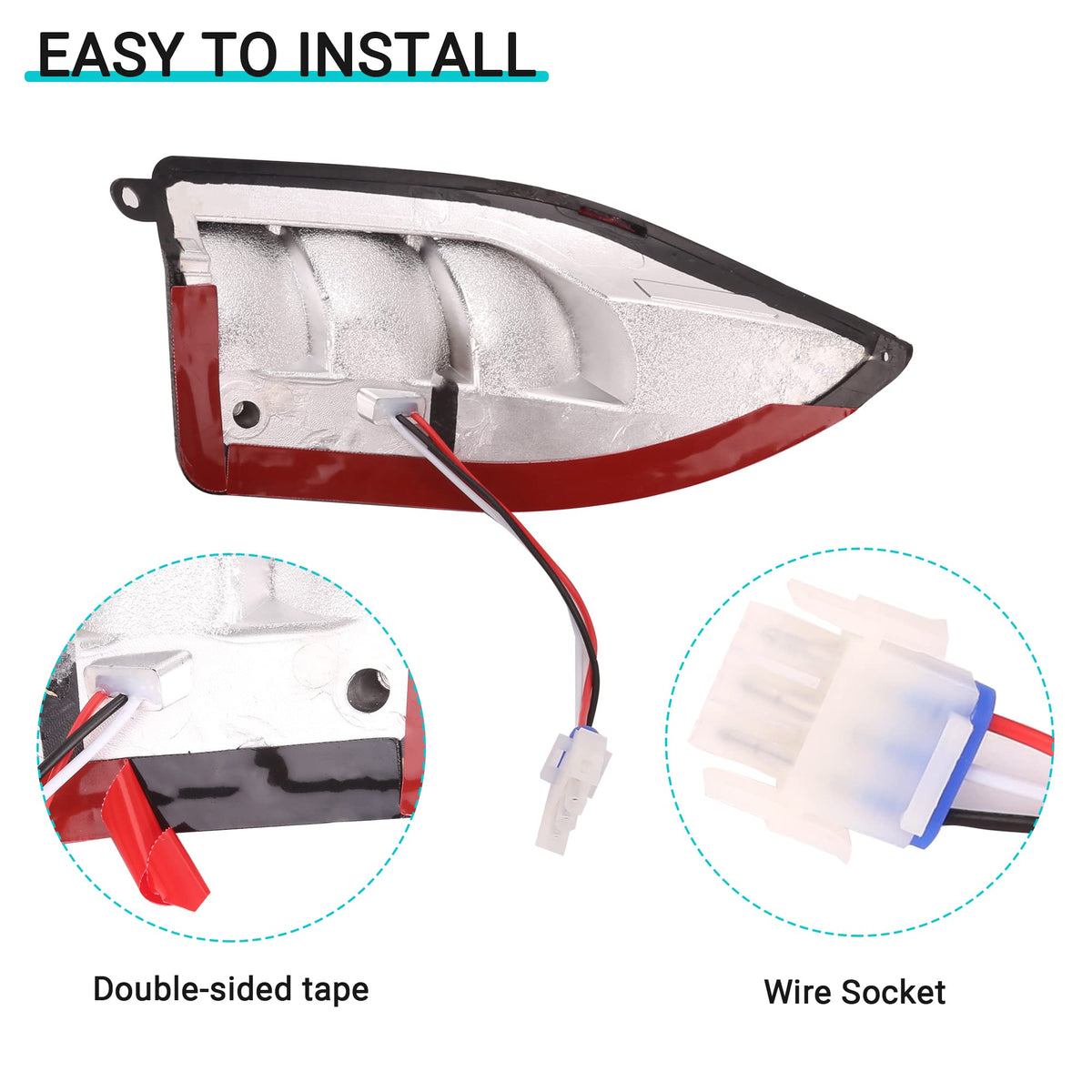 10L0L weatherproof wiring tail light resists moisture on course