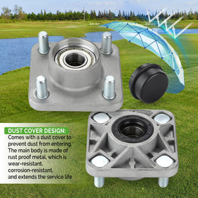 10L0L Yamaha G16 wheel hub front view, durable hub assembly for stability
