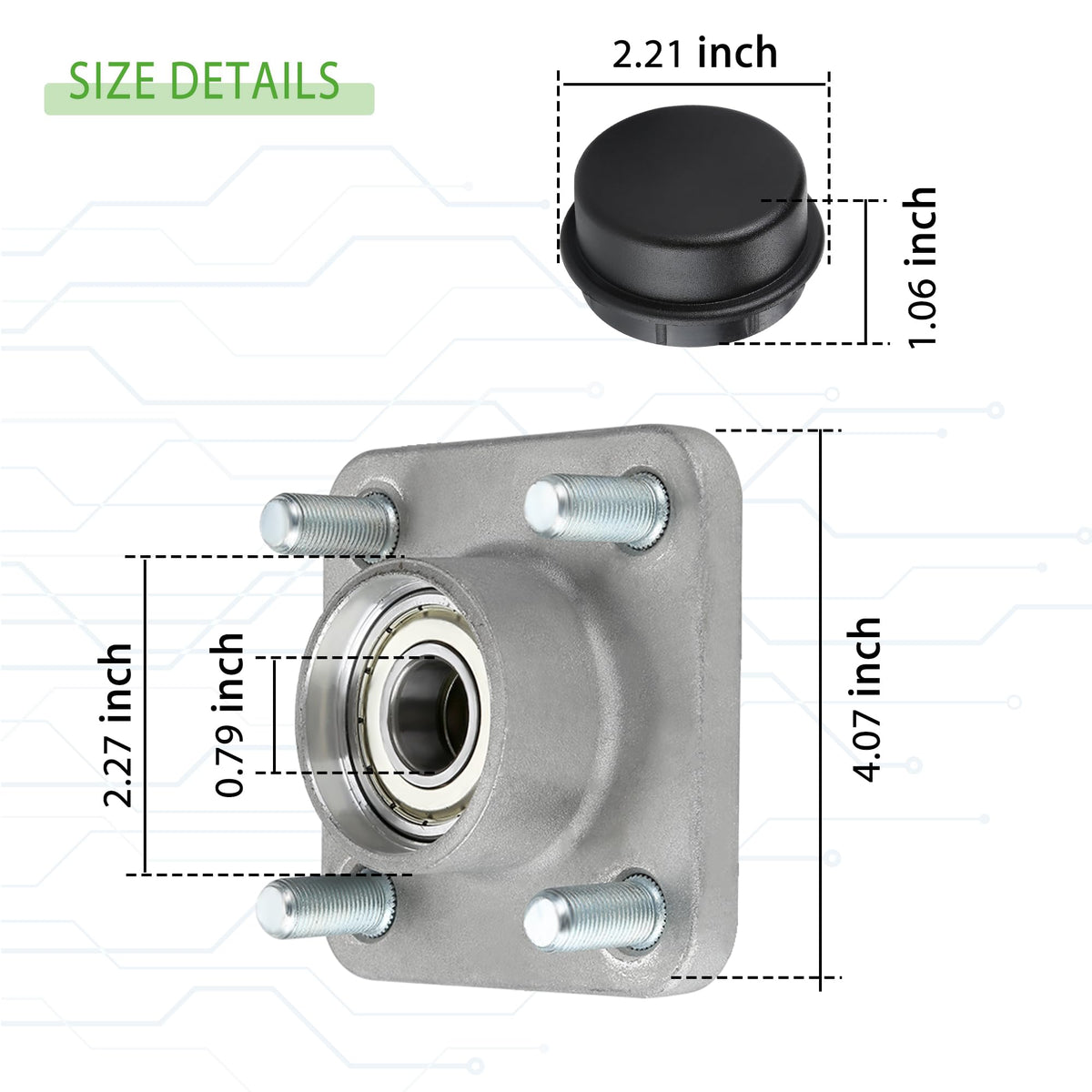 10L0L Yamaha G29 wheel hub front view, OEM-grade replacement with warranty