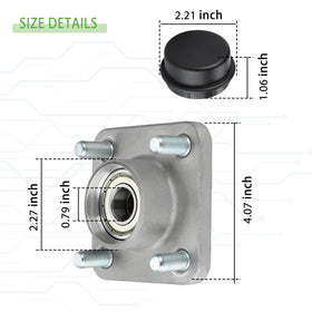 10L0L Yamaha G29 wheel hub front view, OEM-grade replacement with warranty