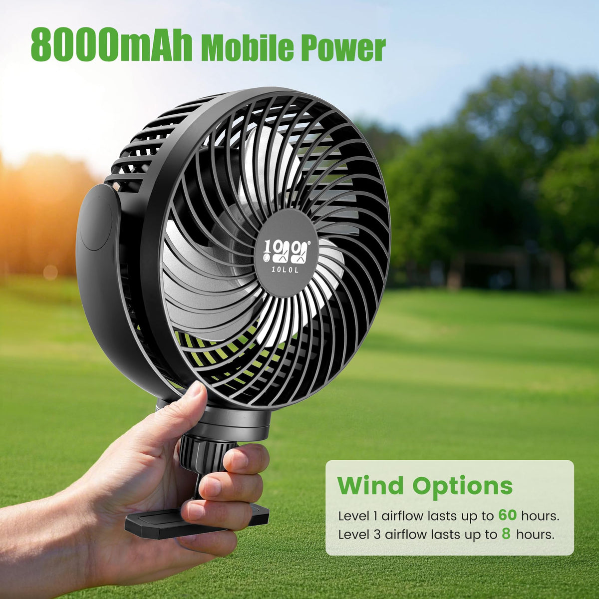 10L0L WhisperTech motor delivers quiet airflow across three speeds