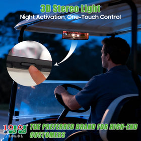 This Yamaha-compatible mirror offers adjustable angle for safer driving from any seat.