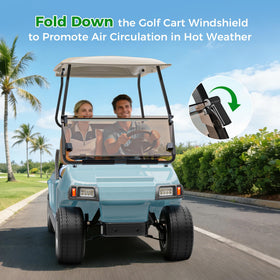 Anti-UV, crack-resistant 10L0L windshield reduces glare and wear.