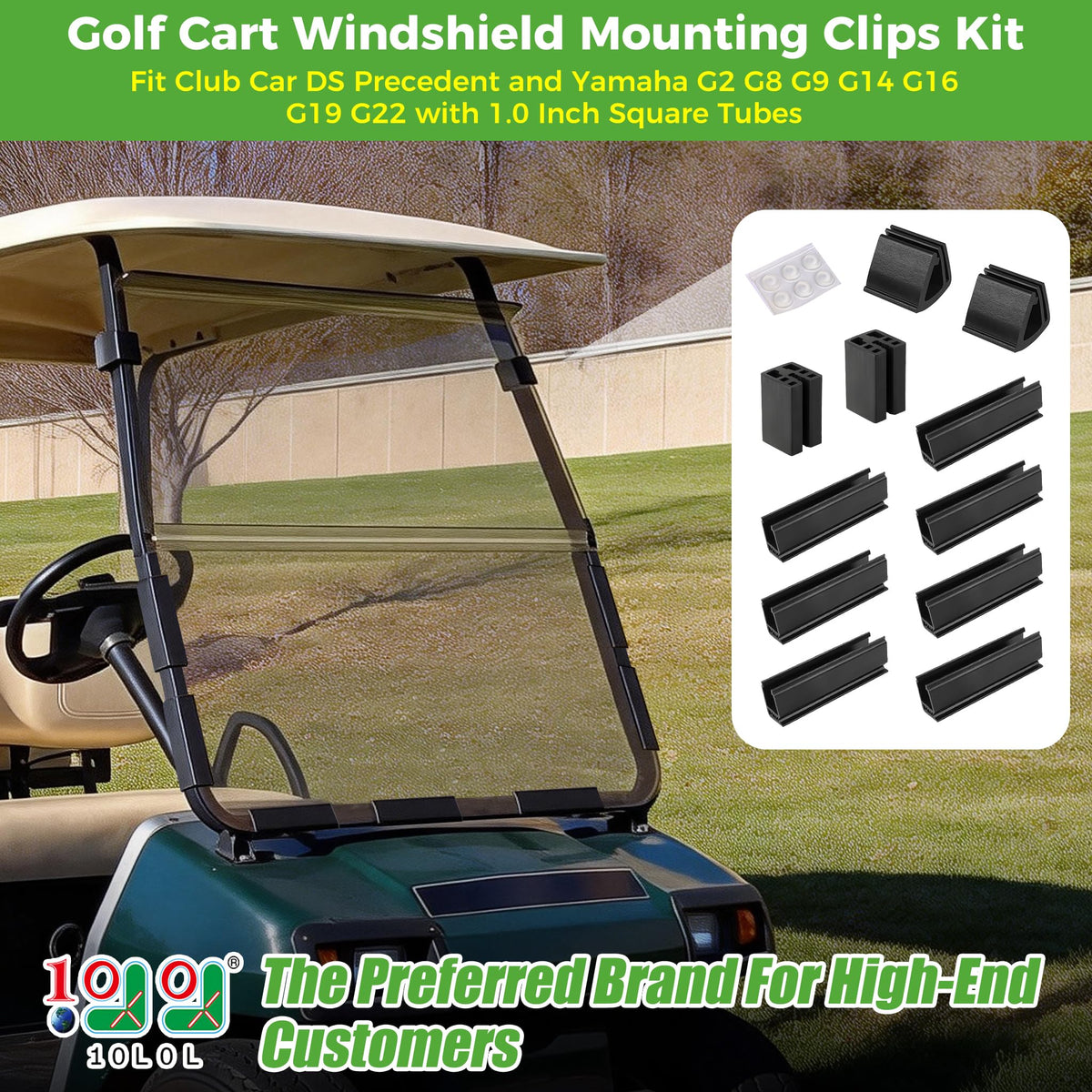 10L0L windshield bottom bumper clip cushions contact and protects the frame