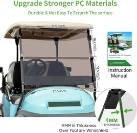 10L0L easy-clean windshield ensures smooth visibility and simple maintenance.