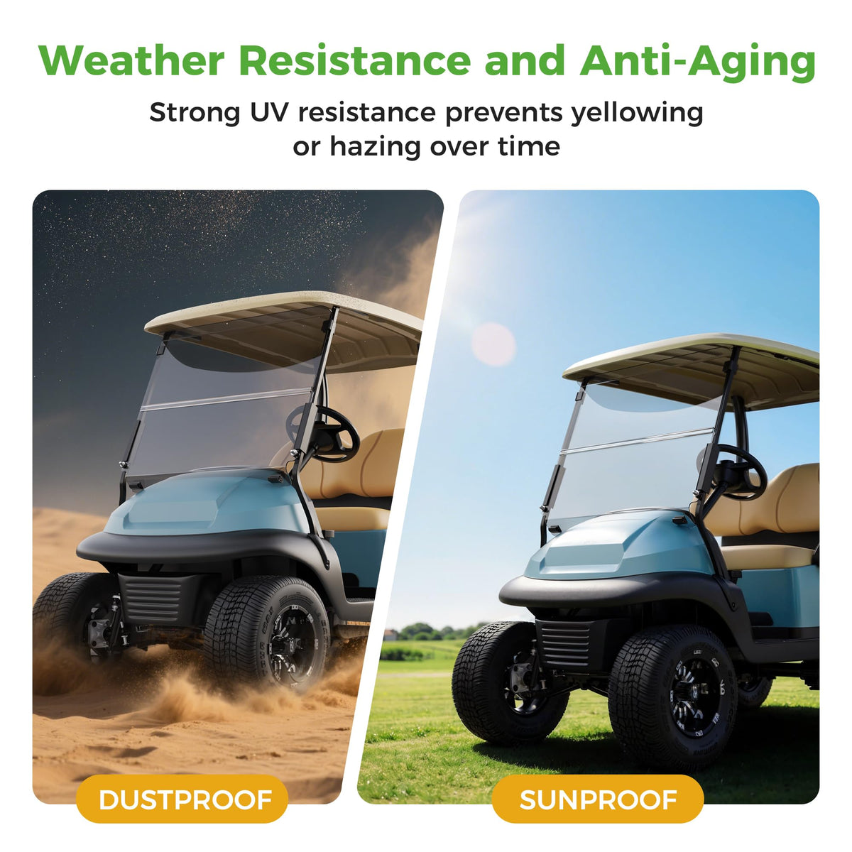 Durable acrylic material of 10L0L windshield withstands rugged use