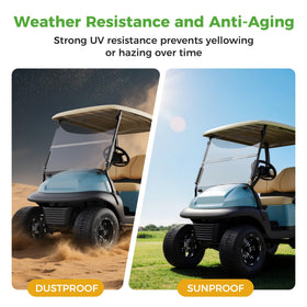 Durable acrylic material of 10L0L windshield withstands rugged use