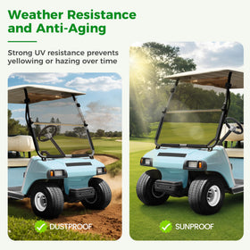 Includes hardware for quick, tool-free installation on Club Car DS.