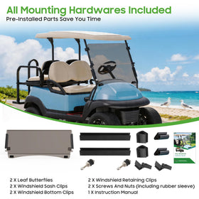 10L0L windshield remains clear when folded for compact storage