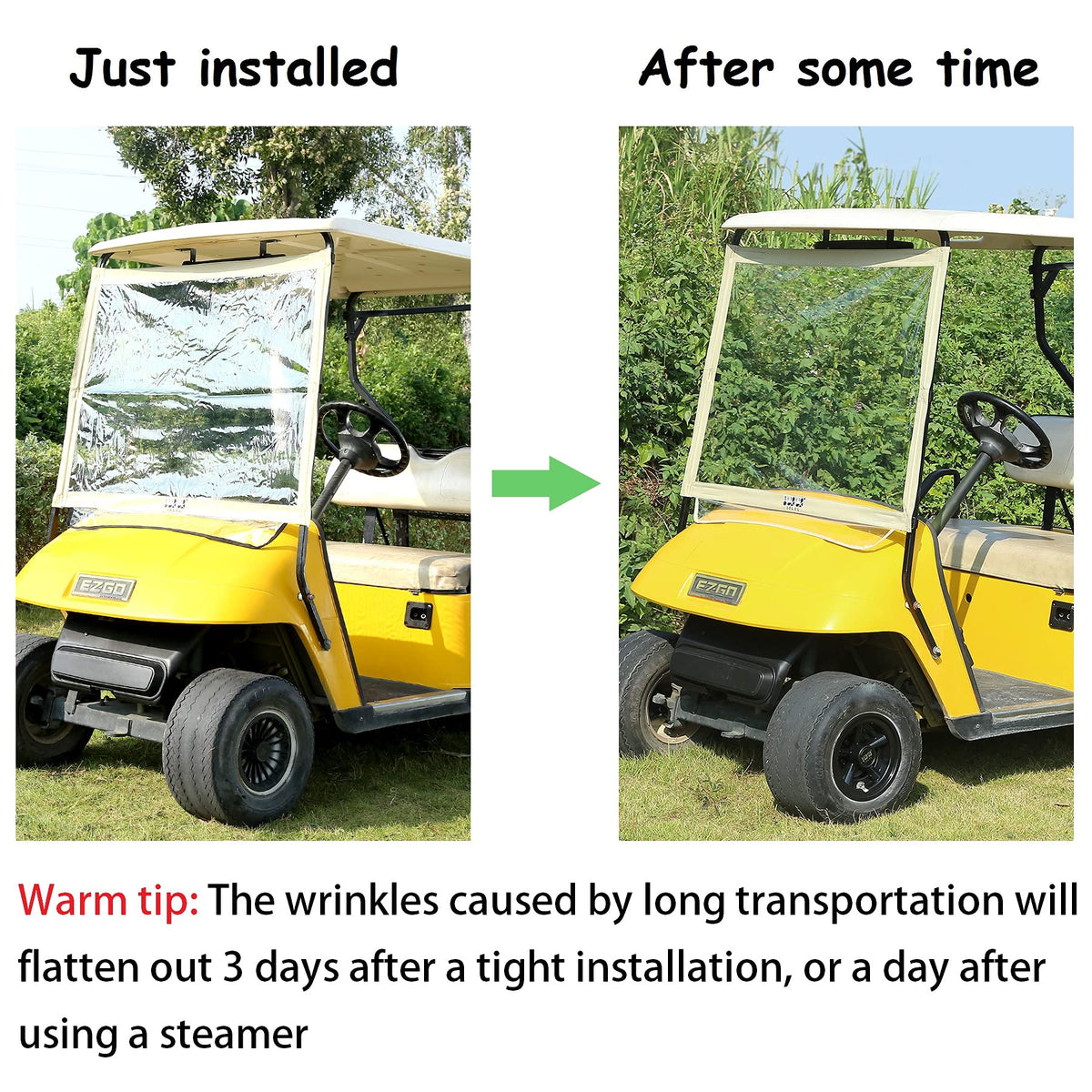 10L0L PVC windshield offers crack resistance and high transparency for clear rides