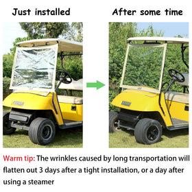 10L0L PVC windshield offers crack resistance and high transparency for clear rides