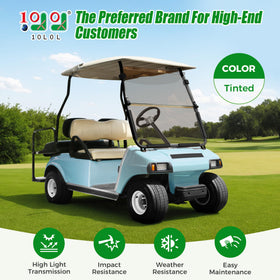 Foldable 10L0L windshield for DS models enables venting and rain protection when needed.