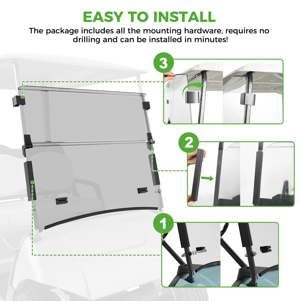 Heavy-duty mounting clips included ensure a stable, secure fit.