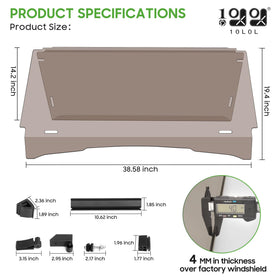 10L0L quick-flip vent enables instant airflow on hot days.