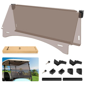 10L0L windshield size 37.5W x 33.6H fits standard frames.
