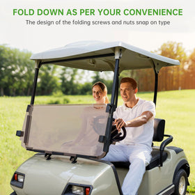 Tilt-open design of the 10L0L windshield lets in airflow when needed