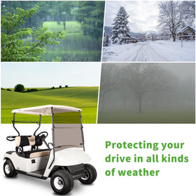 10L0L windshield with UV protection offers anti-glare clarity in sunny conditions.