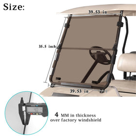 10L0L Windshield with UV protection layer to prevent yellowing in sunlight.