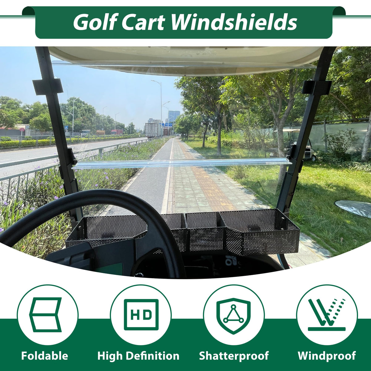 10L0L UV protection layer reduces glare for sunny rounds.