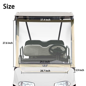 Sun exposure smooths wrinkles on the windshield for a neat fit