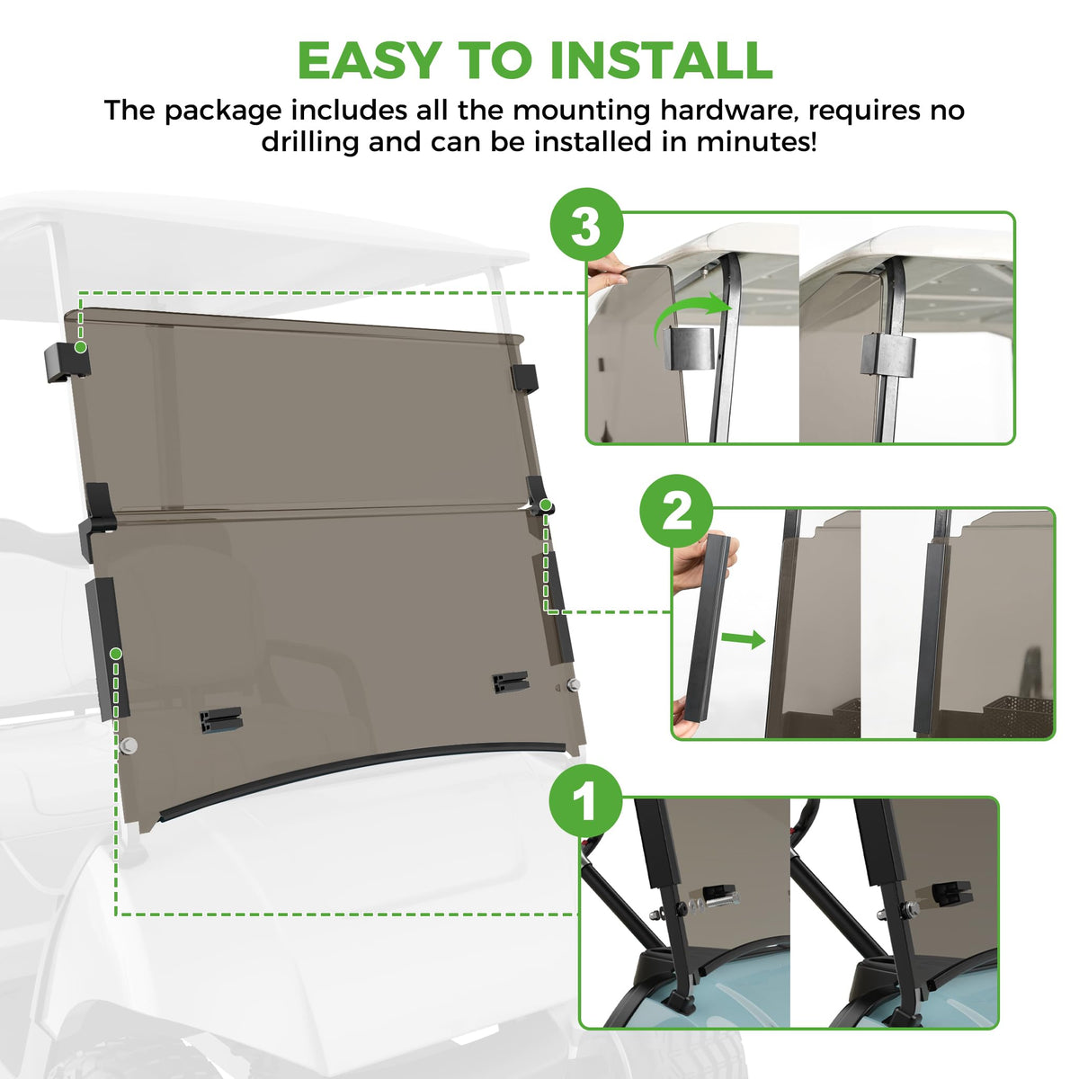PC material construction resists cracks and yellowing over time.