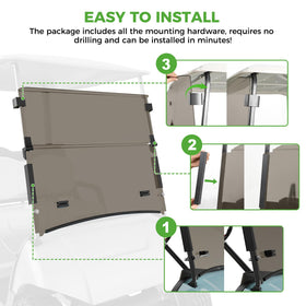 PC material construction resists cracks and yellowing over time.