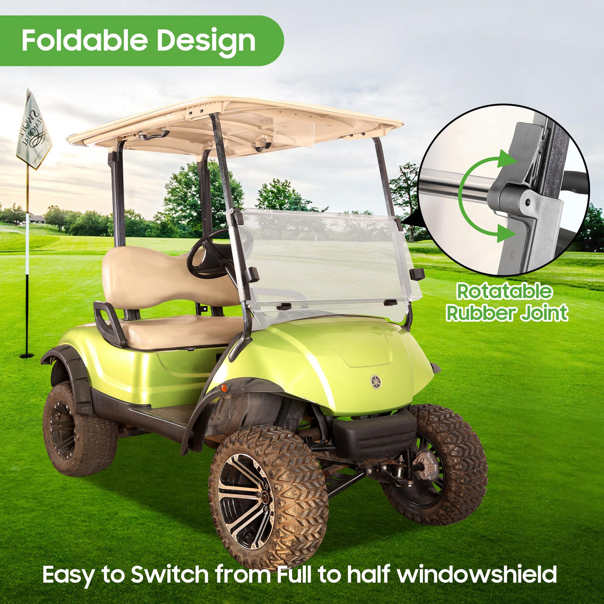10L0L windscreen dimensions 35.8 inches tall by 38.6 inches wide on Yamaha G29.