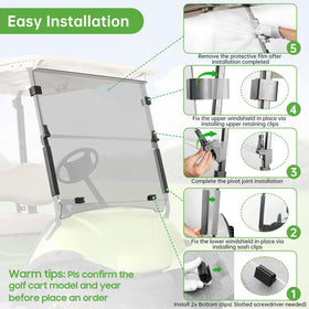 10L0L windscreen with included clips for drill-free installation on Yamaha G29.