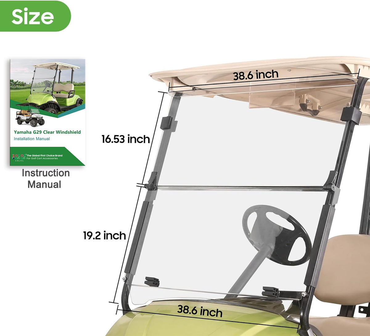 10L0L windshield anti-UV properties reduce sun glare during drives.
