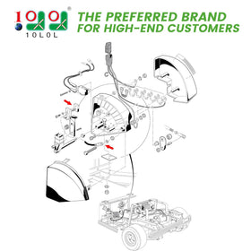10L0L wiper brush replacement installation view enables quick Club Car DS swaps