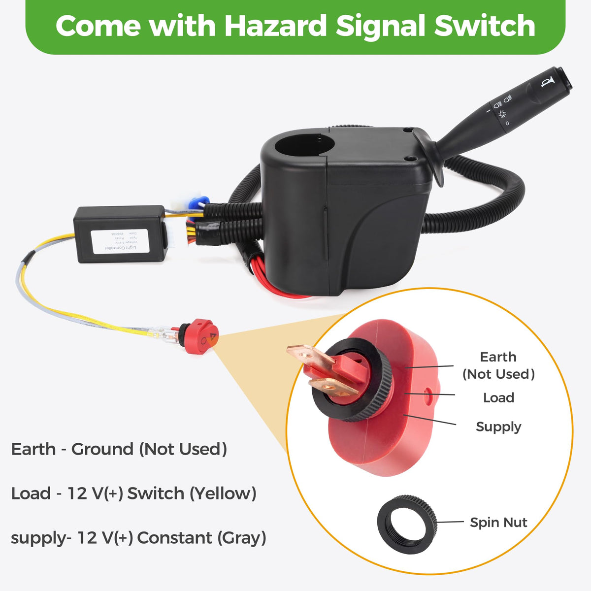 10L0L wiring harness 9-pin supports universal cart compatibility.