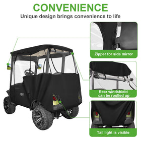 10L0L Yamaha 2P enclosure side-door opening for easy access in any weather