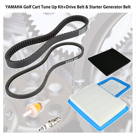 10L0L Golf Cart Tune Up Kit packaging shot: contains all included items